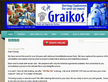 Tablet Screenshot of cafegraikos.com